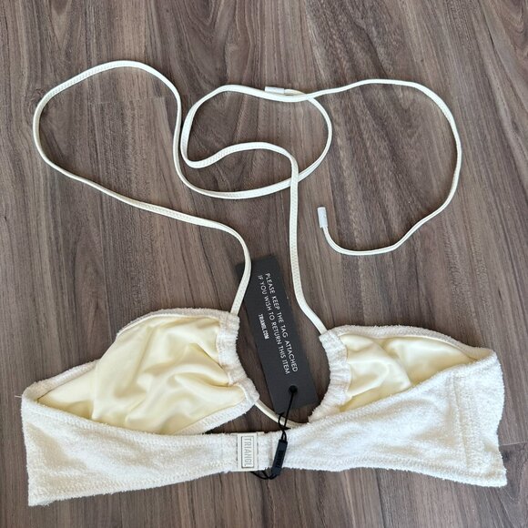 NWT Triangl Coconut Terry White Bikini XS - Picture 9 of 13